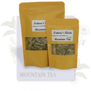 Mountain Herbal Tea in two sized packets