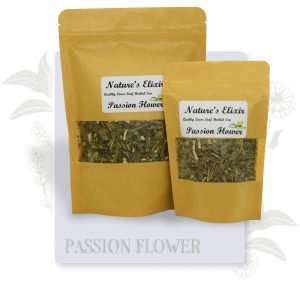 Passion Fruit Herbal Tea in two sized packets